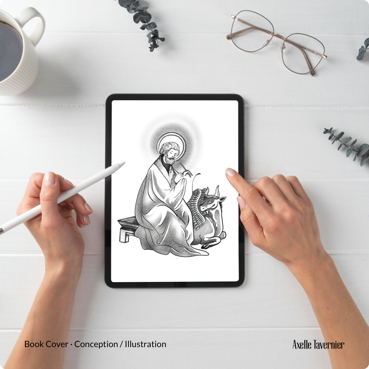 Illustration pour couverture du livre